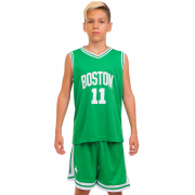 Форма баскетбольная подростковая NB-Sport NBA BOSTON 11 6354 XL (13-16 лет) зеленый-белый