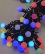 Гірлянда Кульки 18мм 40 LED 7м перехідник 7-ми кольорова / RGB SEZ 1318-77