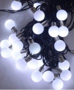 Гирлянда Лампочки 18мм 20 LED 7м переходник белый SEZ 1362-03
