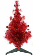 Декоративная елка Bon на подставке, 40.5см, цвет - красный 183-T27