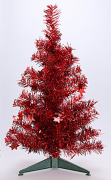 Декоративная елка Bon на подставке, 56см, в красном цвете 183-T30