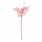 Декоративна гілка Засніжене листя світло-рожеве (2010-075) Elso