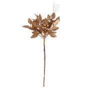 Декоративная ветка Заснеженная листва золотая (2010-076) Elso