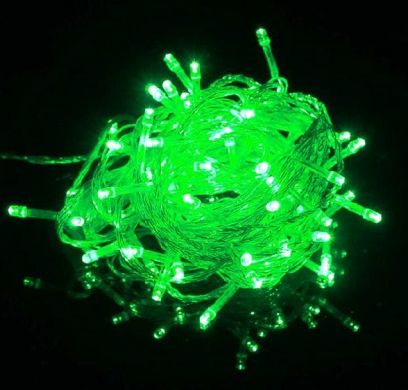 Гирлянда 100 LED однотон зеленый Gonchar