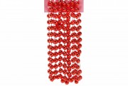Намиста пластикові Bon, колір - червоний, 12мм*2.7м 147-599