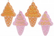 Набор ёлочные украшения Bon Мороженое 15см, 4 вида 182-771