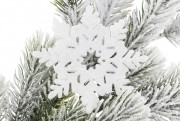 Набір декоративних сніжинок Bon 10см, 8 шт, колір - білий 787-078