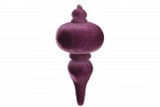 Ялинкова прикраса Bon 15см, колір - темно-фіолетовий велюр 113-514