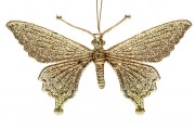 Ялинкова підвіска Метелик Bon 15см, колір - золото 788-284