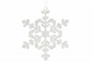 Елочное украшение Bon Снежинка 11см, цвет - морозный голубой 788-545