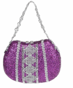 Елочное украшение Bon Сумочка 12см, цвет - фиолетовый 182-734