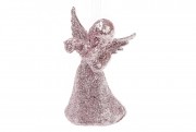 Ялинкова підвіска Bon Ангел 8см, колір - світло-рожевий 788-373