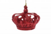 Елочное украшение Bon Корона 8см, цвет - красный 788-425