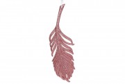 Елочное украшение Bon Перо 21.5см, цвет - розово-персиковый 788-833