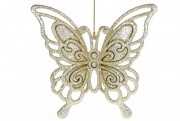 Ялинкова прикраса Bon Метелик 14см, колір - світло-золотий 788-849
