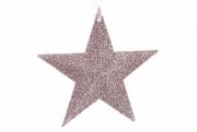 Елочное украшение Bon Звезда 11см, цвет - светло-розовый 788-377