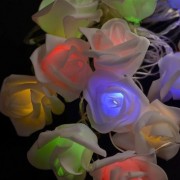 Гірлянда Фігурки Кольорові квіти 20 LED 5м перехідник мульти Gonchar