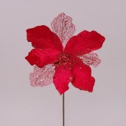 Цветок новогодний Пуансетия красный Flora 75363