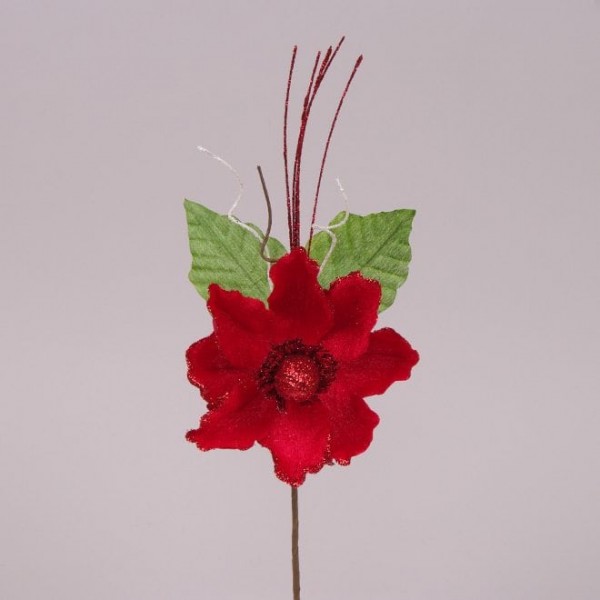 Квітка новорічна Магнолія червона Flora 75364