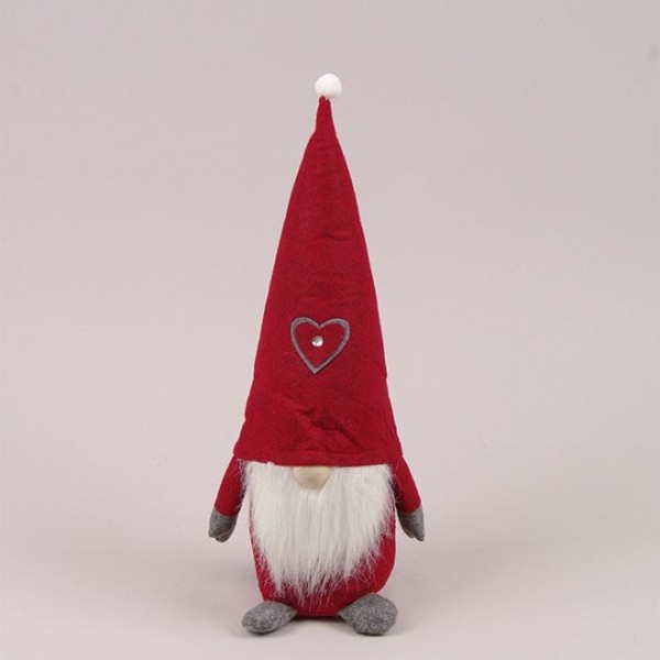 Фігурка новорічна м'яка Гном 40 см. Flora 44470