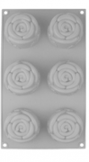 Форма для випікання SNT Троянди 29*17*4 см Пастель 20079 Сіра