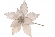Декоративна квітка Пуансетія 24см, колір - шампань Bon 807-022
