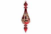 Елочное фигурное украшение Bon 26см, цвет - жемчужный красный (УЦЕНКА) 874-285