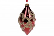 Елочное украшение в форме оливки Bon 15см, цвет - красный (УЦЕНКА) 874-282