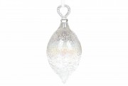Елочное украшение Bon с покрытием лёд, 20см, цвет - бриллиантовый прозрачный NY15-983
