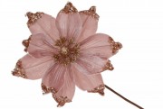 Декоративна квітка Магнолія 24см, довжина ніжки 50см, колір - рожева пудра Bon 807-302