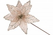 Декоративна квітка Пуансеттія 29см, довжина ніжки 50см, колір - шампань Bon 807-220