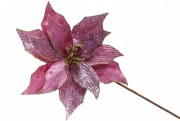 Декоративный цветок Пуансеттия 31см, длина ножки 50см, цвет - лиловый Bon 807-332