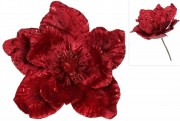 Декоративный цветок Магнолия 24см, цвет - бордовый бархат Bon 839-197