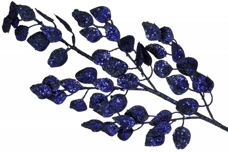 Декоративная ветка 80см, цвет - королевский синий Bon 807-334
