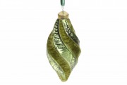 Елочное украшение Bon с матовым и бархатным покрытием, 12см, цвет - лесной зелёный 118-273