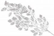 Декоративная ветка 64см, цвет - матовое серебро Bon 839-383