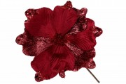 Декоративный цветок Магнолия 25см, цвет - бордо Bon 839-374