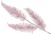 Декоративная ветка 78см, цвет - розовый глиттер Bon 839-447