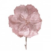 Цветок новогодний Магнолия на прищепке розовый Flora 12686