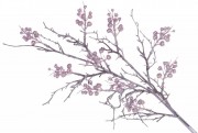 Декоративная ветка с ягодами 66см, цвет - фиолетовый Bon 839-355