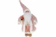 Новорічна іграшка Санта 45см, колір - рожевий Bon 822-370