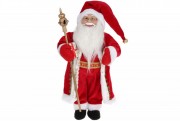 Новорічна іграшка Санта, 45см, колір - червоний оксамит Bon 822-317