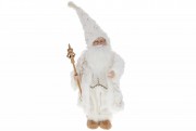 Новорічна іграшка Санта 45см, колір - білий Bon 822-371