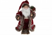 Новорічна іграшка Санта, 45см, колір - бордо Bon 822-314
