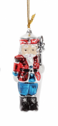 Новорічна декоративна статуетка-підвіска Bon Лускунчик 11.4см, колір - червоний 141-A80