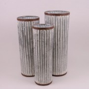 Комплект металлических ваз 3 шт. Flora 21242