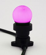 Лампочка для гирлянды LED 3W E-27 розовая Gonchar