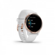 Garmin Venu 2S Rose Gold Bezel with White Case and Silicone Band (010-02429-13/11)