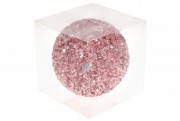 Елочный шар Bon 15см, цвет - тёплый розовый 182-233