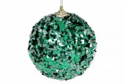 Елочный шар Bon 10см, цвет - классический зелёный 182-977